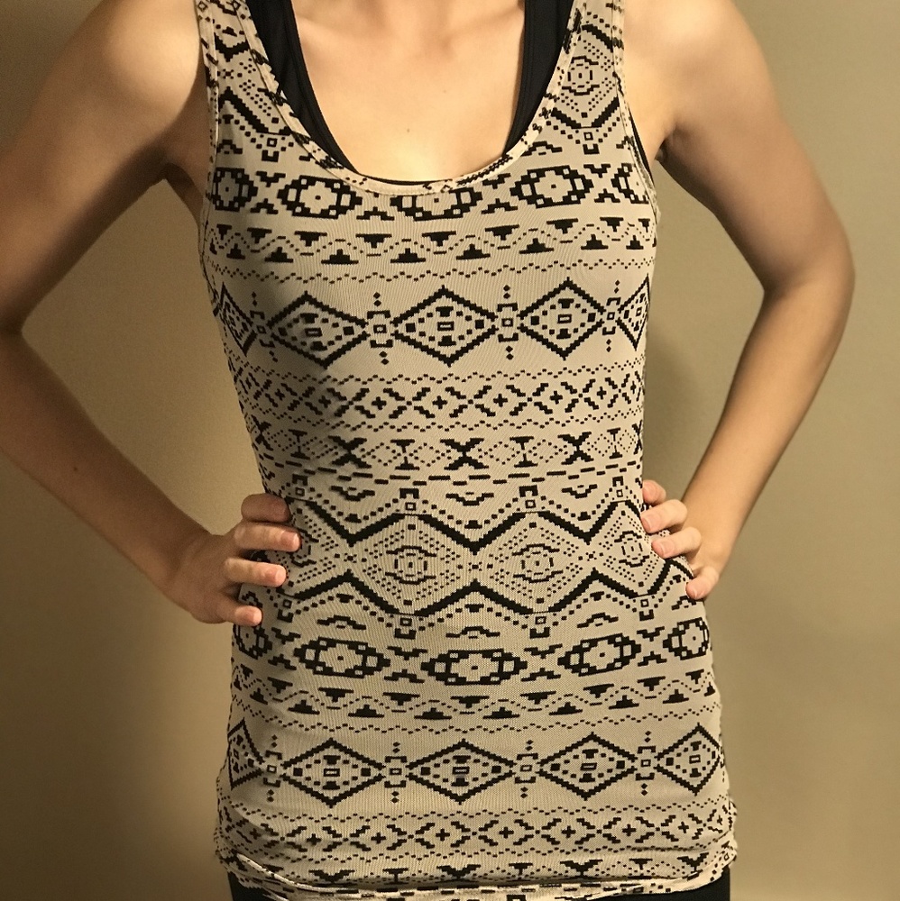 Aztec Print Tank Top